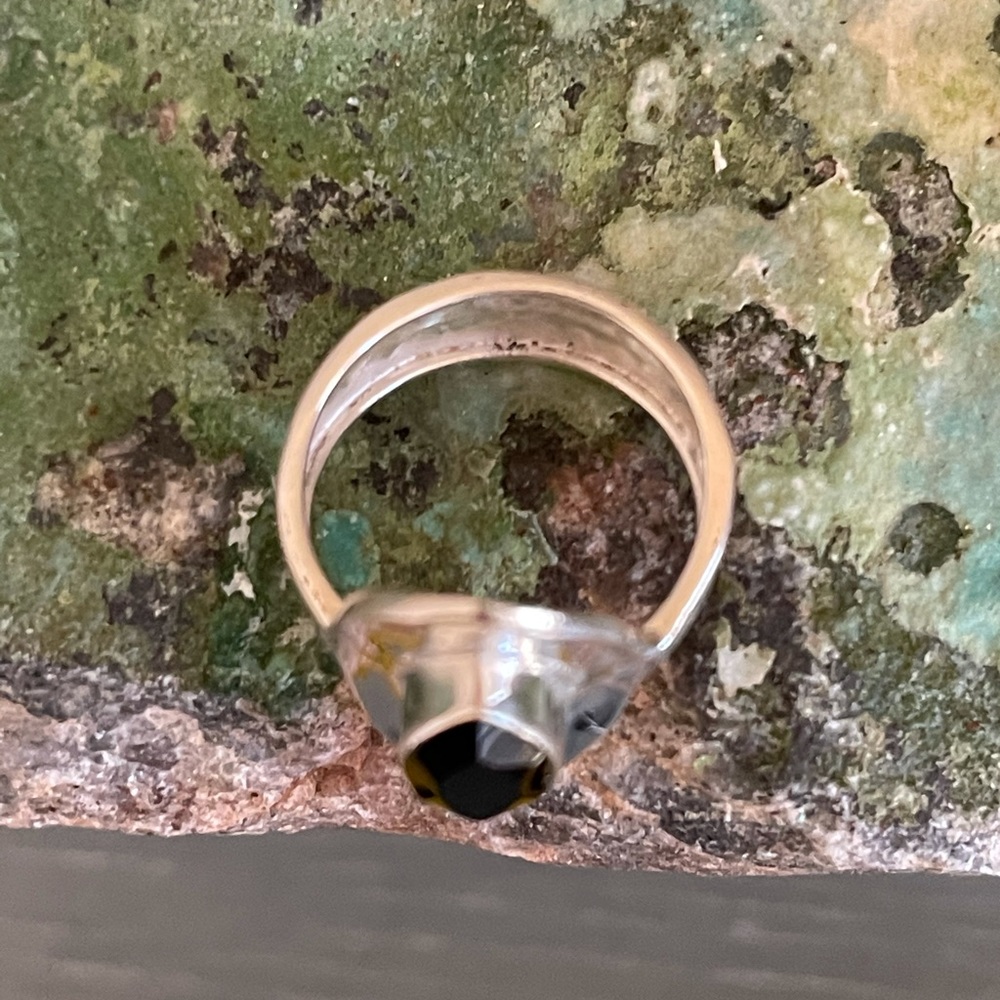 ⭐️ Black Onyx Sterling Silver Ring - Picture 5 of 11